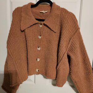 ENTRO Button Front Cardigan Sweater M